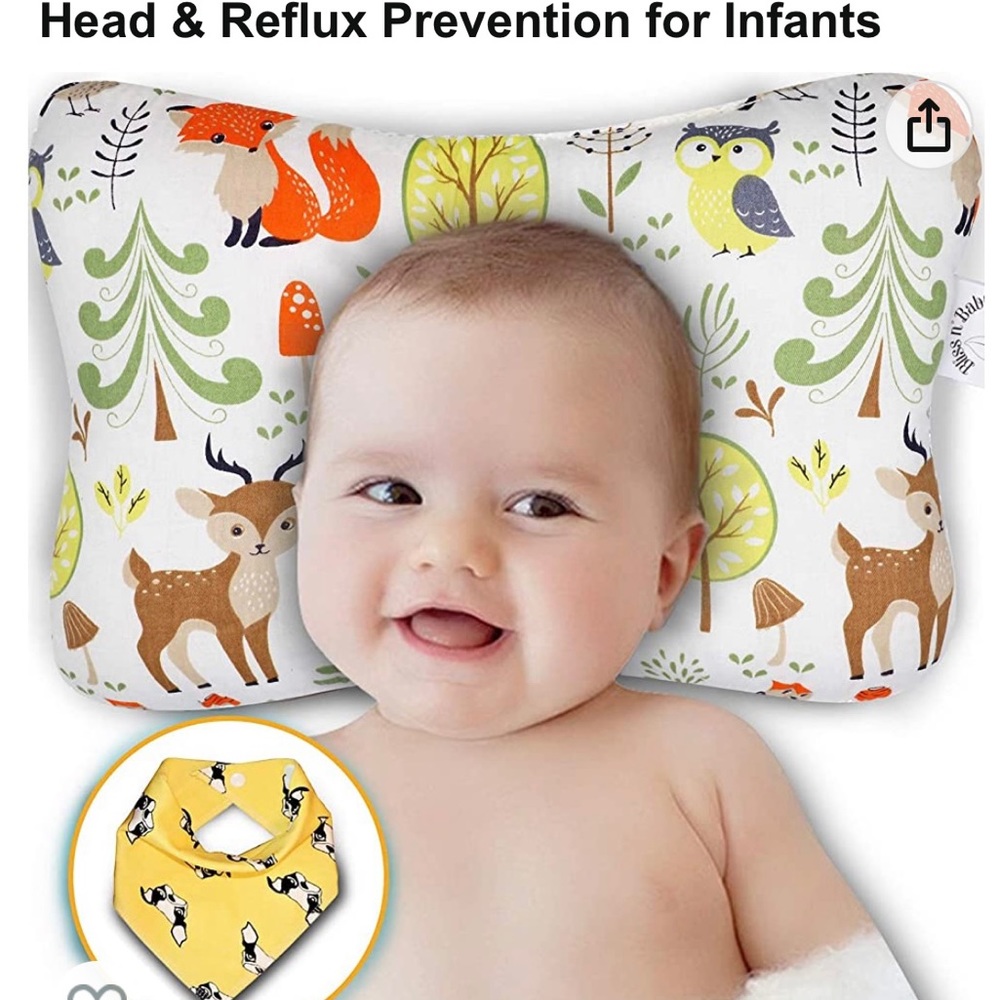 Bliss n' Baby Head Shaping Pillow - Flat Head & Reflux Prevention for Infants